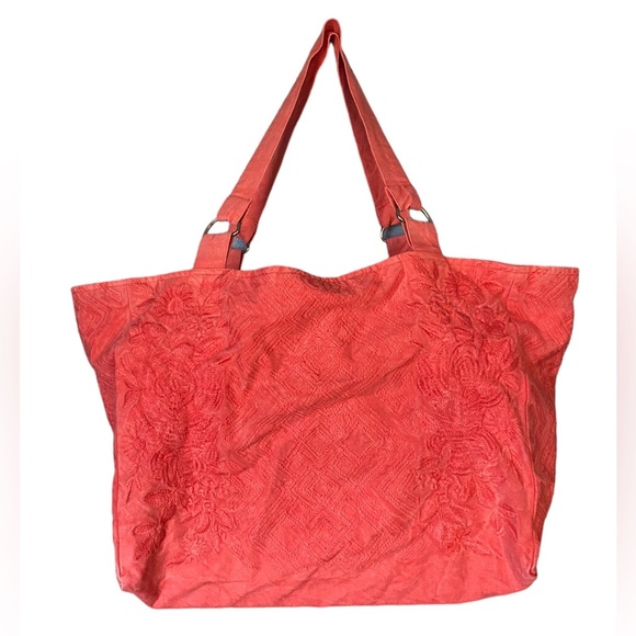 Kyla Seo Ella Embroidered Bag Cotton Zipper Tote NWT - Picture 1 of 11